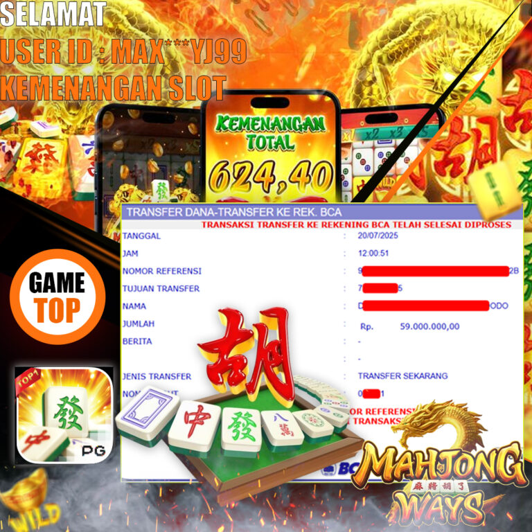 BUKTI KEMENANGAN SLOT