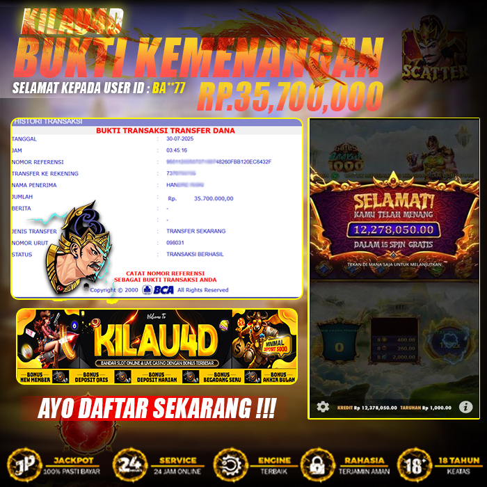 KEMENANGAN SLOT 30