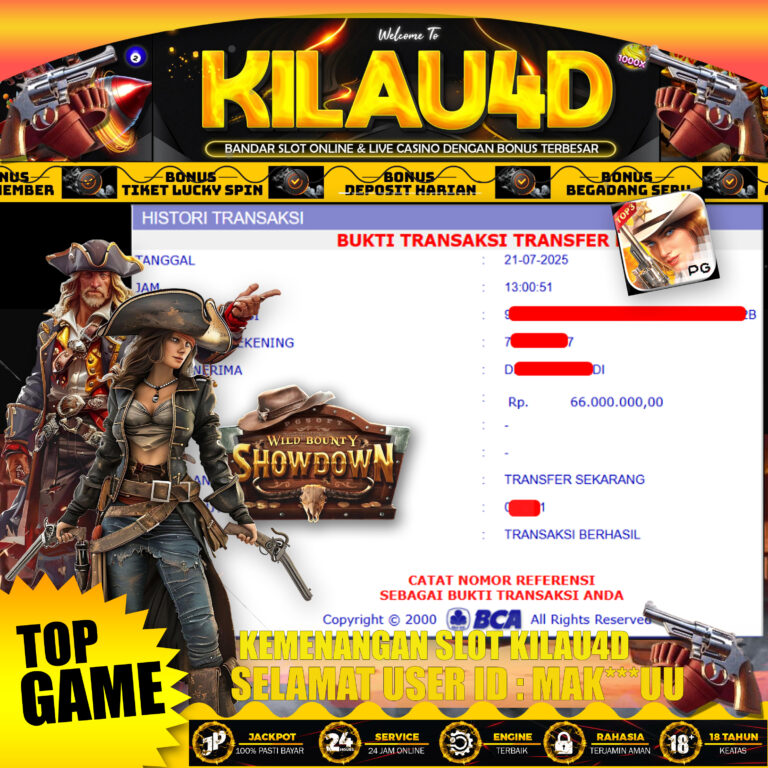 BUKTI KEMENANGAN SLOT