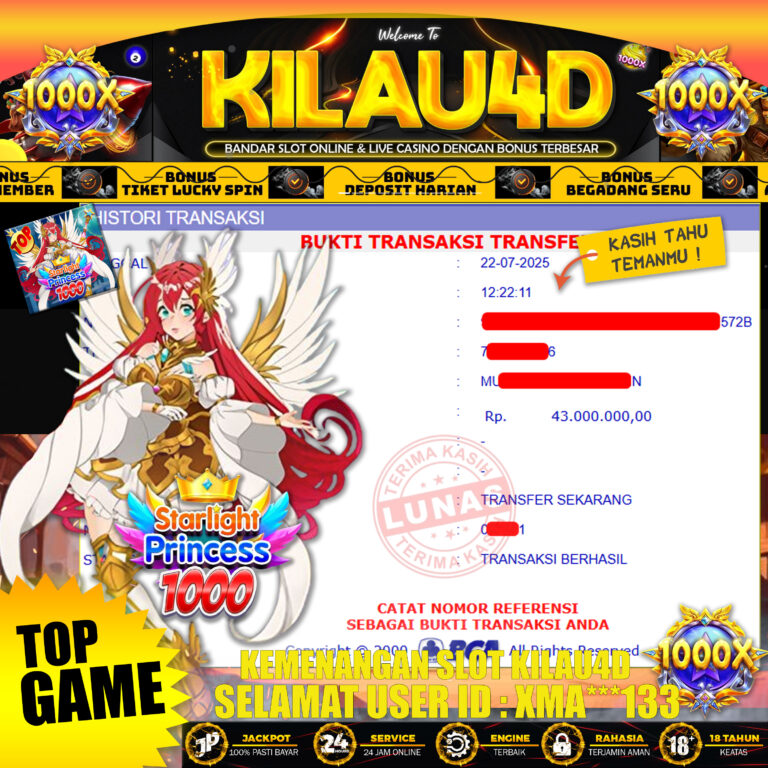 BUKTI KEMENANGAN SLOT