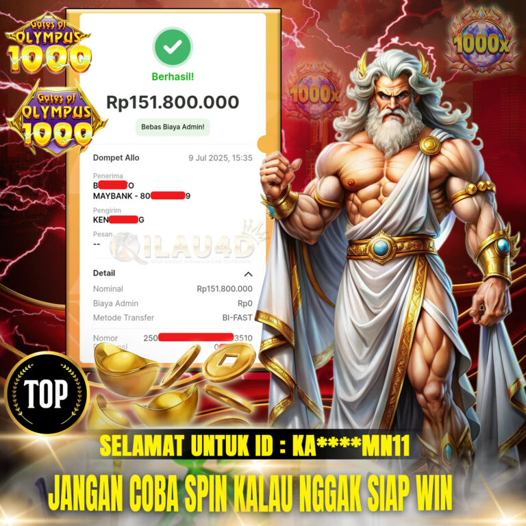 BUKTI KEMENANGAN SLOT