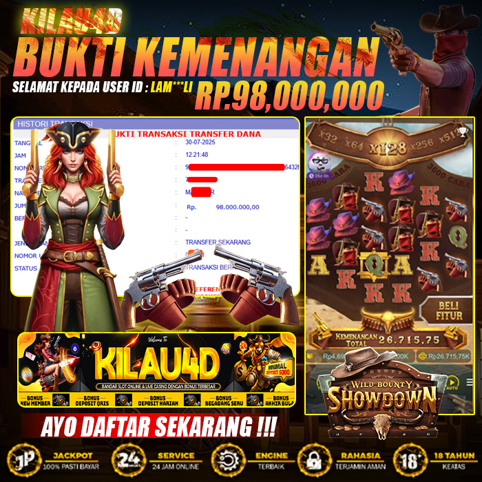 BUKTI KEMENANGAN SLOT