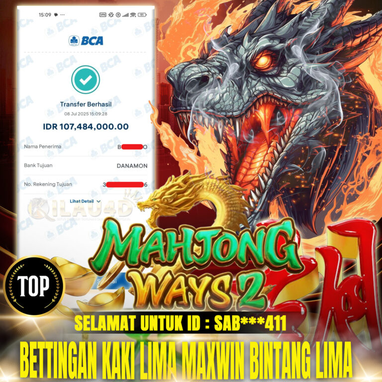 BUKTI KEMENANGAN SLOT