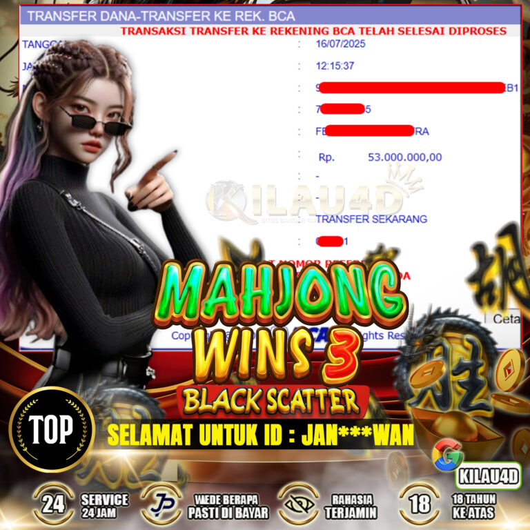 BUKTI KEMENANGAN SLOT BESAR