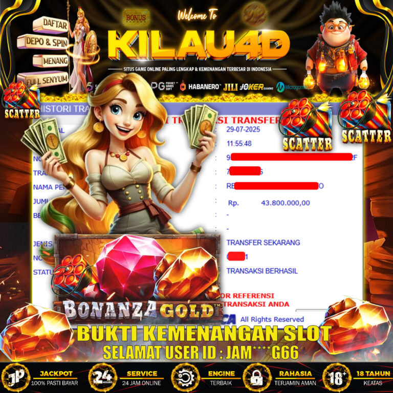 BUKTI KEMENANGAN SLOT