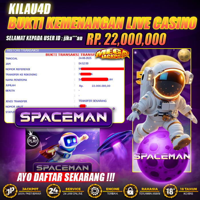 BUKTI KEMENANGAN BESAR CASINO KILAU4D