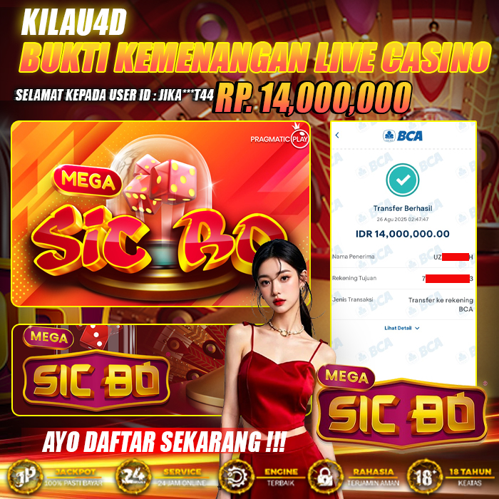 BUKTI KEMENANGAN CASINO KILAU4D