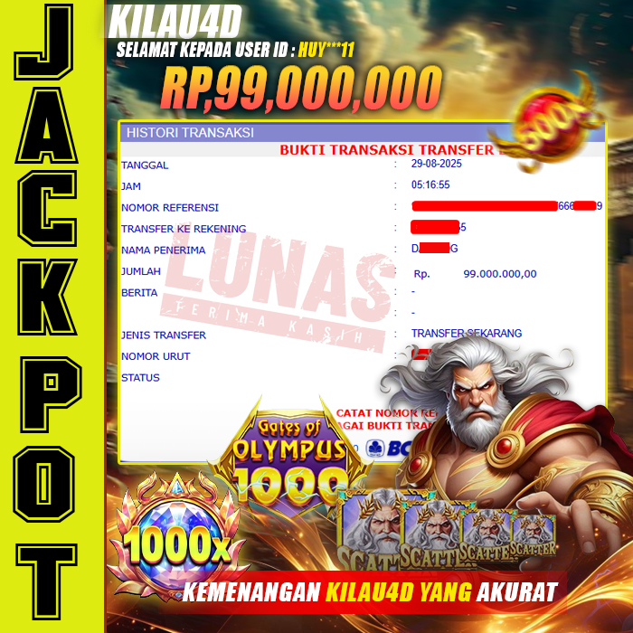 KEMENANGAN SLOT KILAU4D