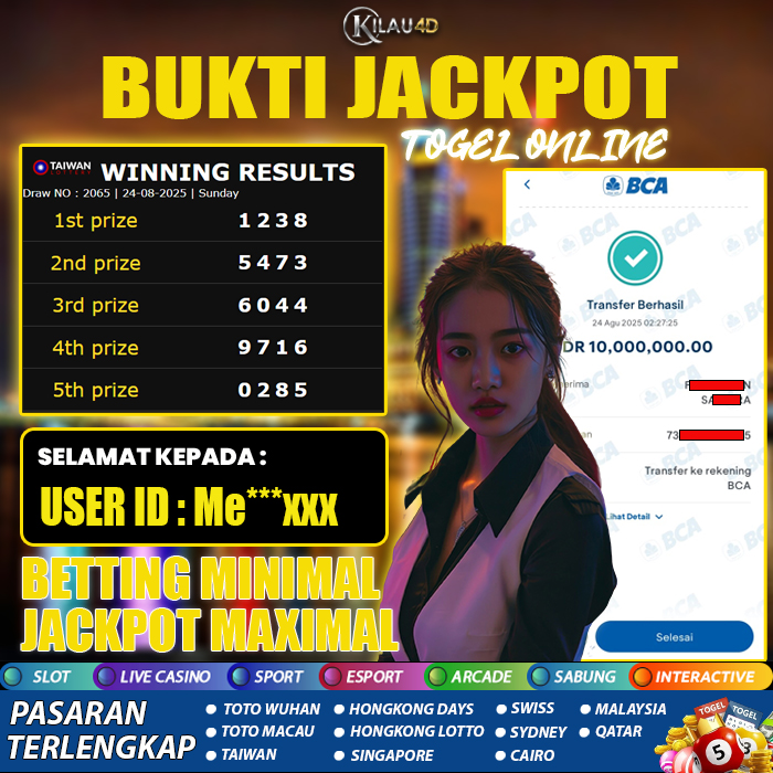 BUKTI KEMENANGAN TOGEL KILAU4D