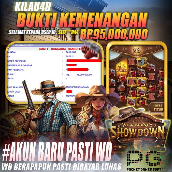 BUKTI KEMENANGAN BESAR KILAU4D
