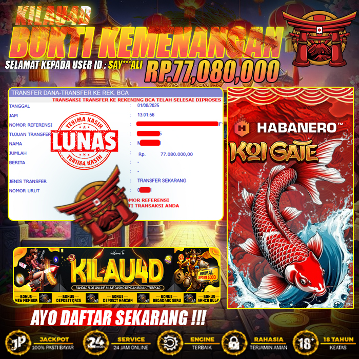 KEMENANGAN SLOT GACOR KILAU4D
