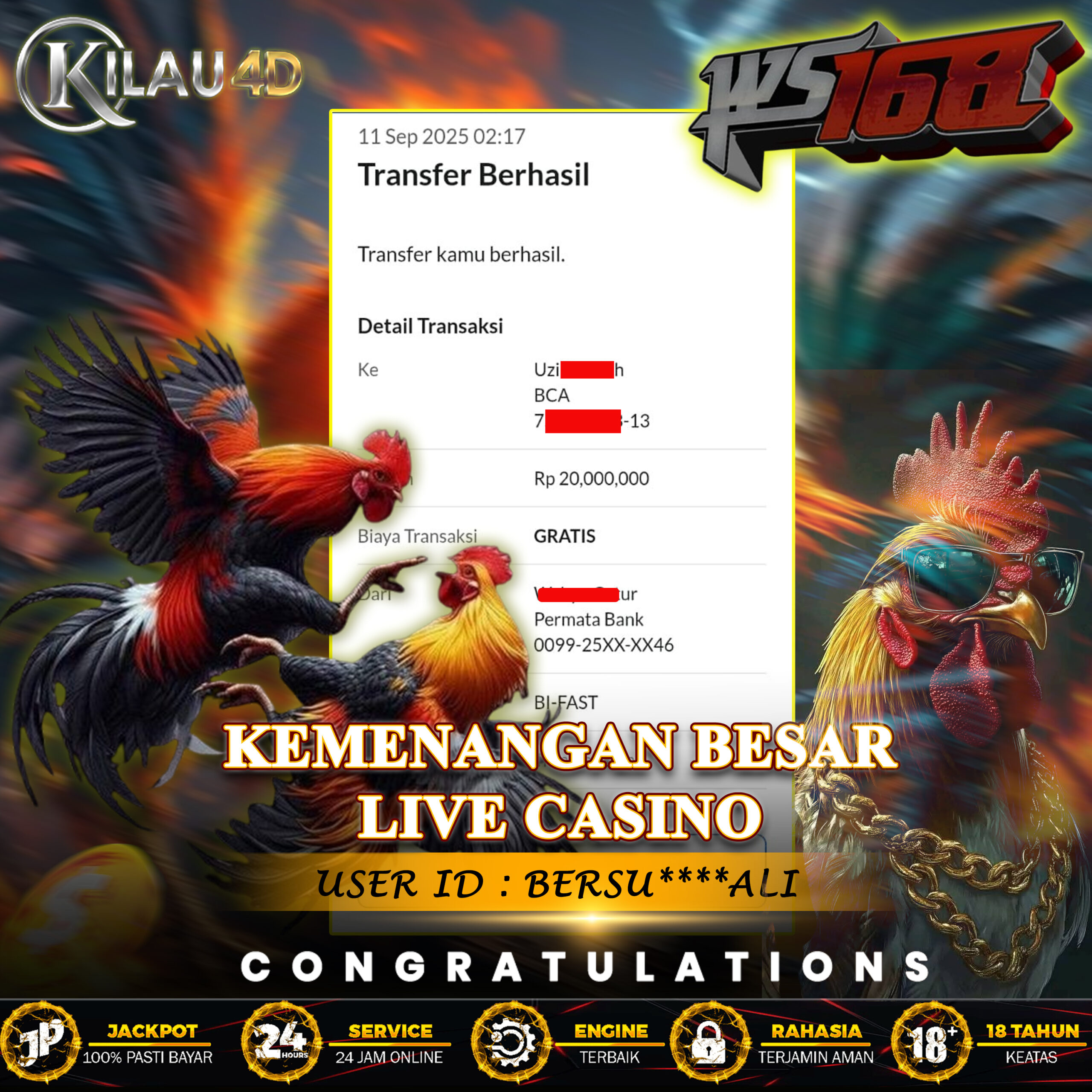 KEMENANGAN BESAR CASINO KILAU4D
