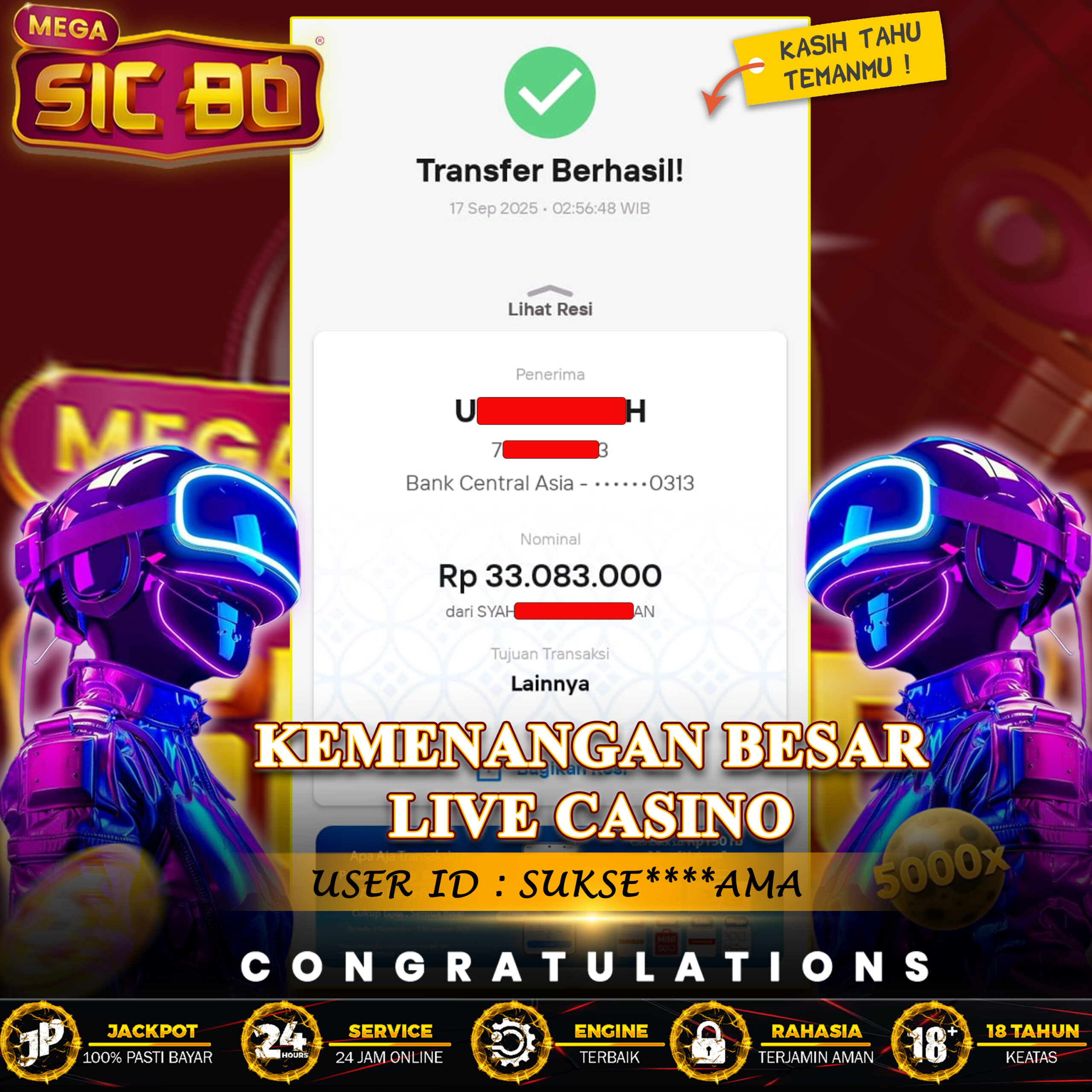 KEMENANGAN BESAR CASINO KILAU4D