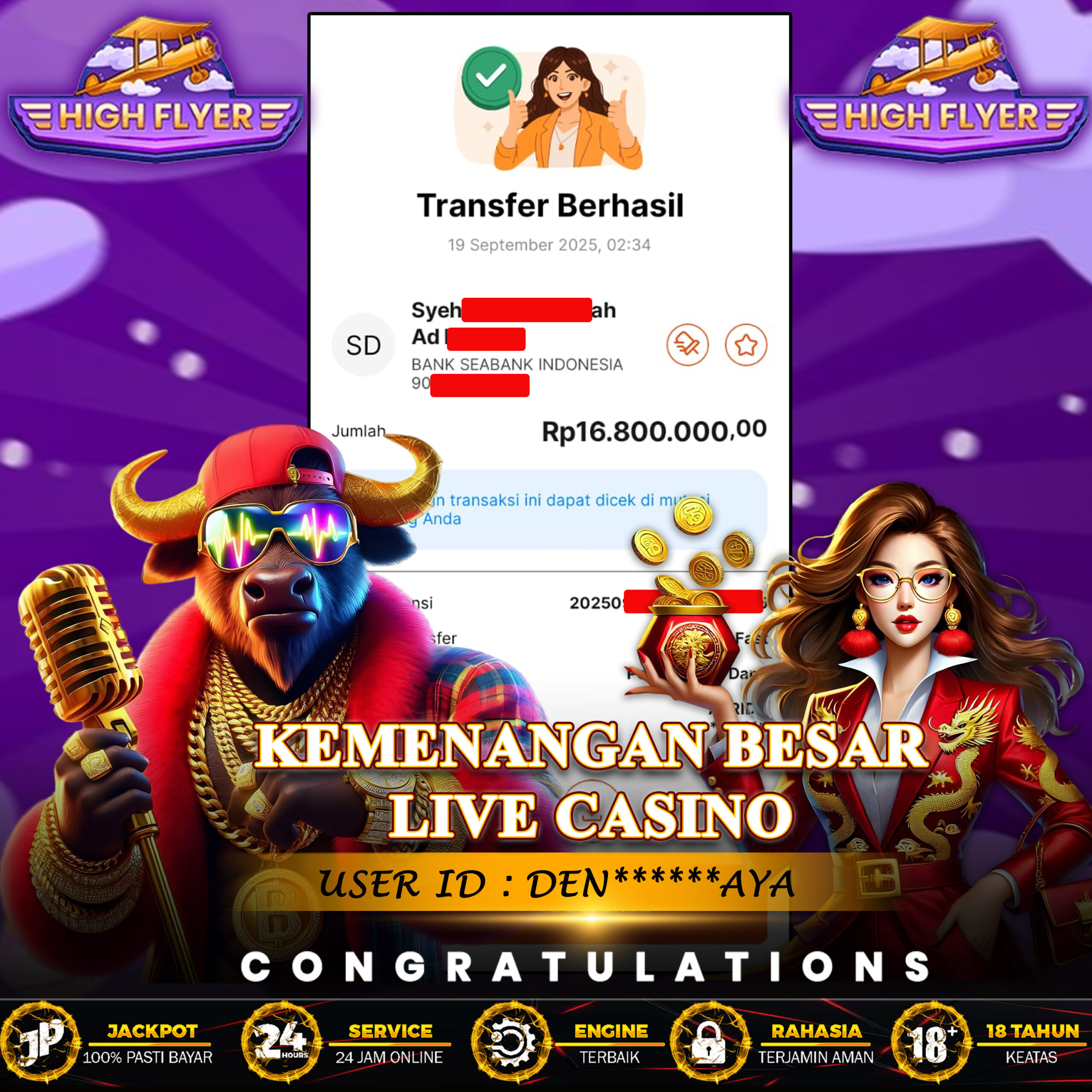 KEMENANGAN BESAR LIVE CASINO KILAU4D