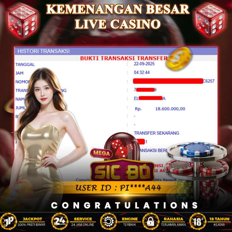 KEMENANGAN BESAR LIVECASINO KILAU4D