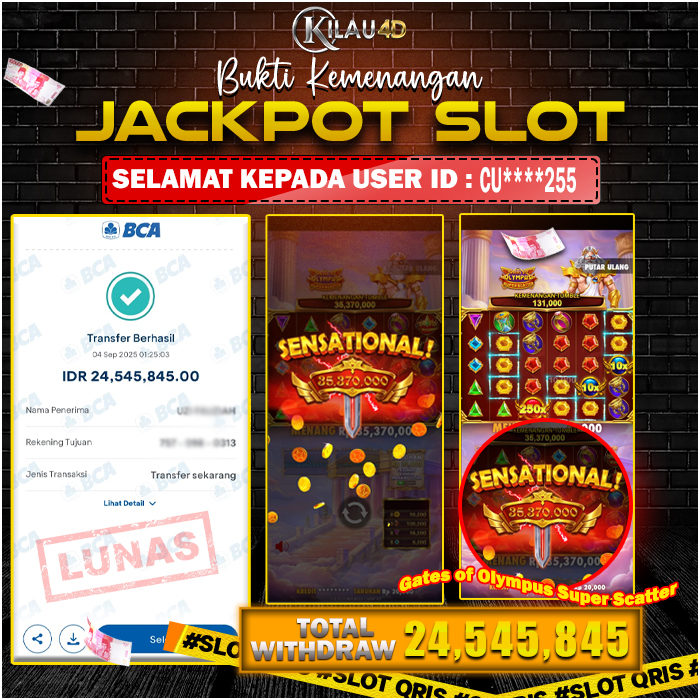 KEMENANGAN BESAR SLOT KILAU4D