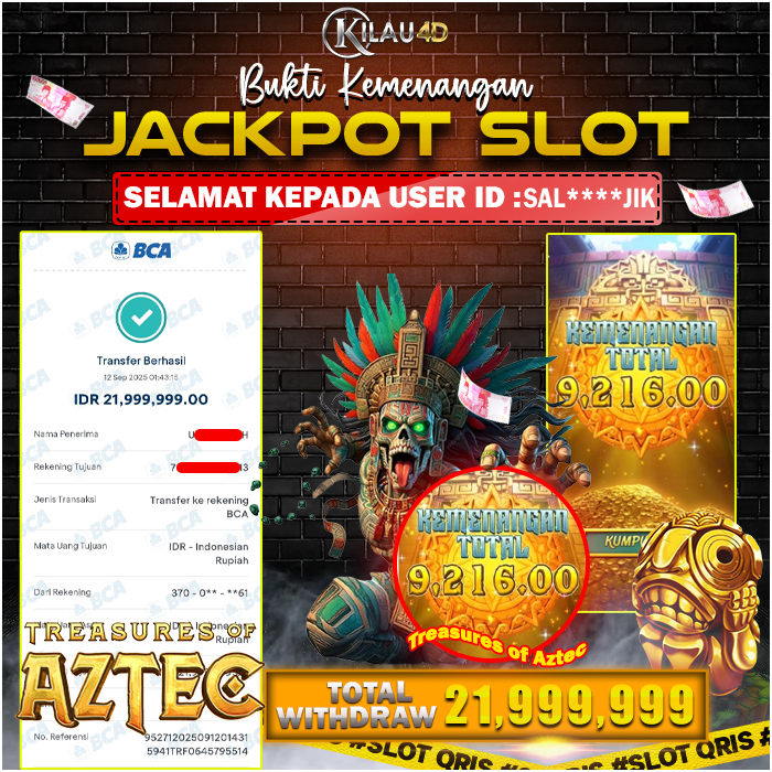 KEMENANGAN BESAR SLOT KILAU4D