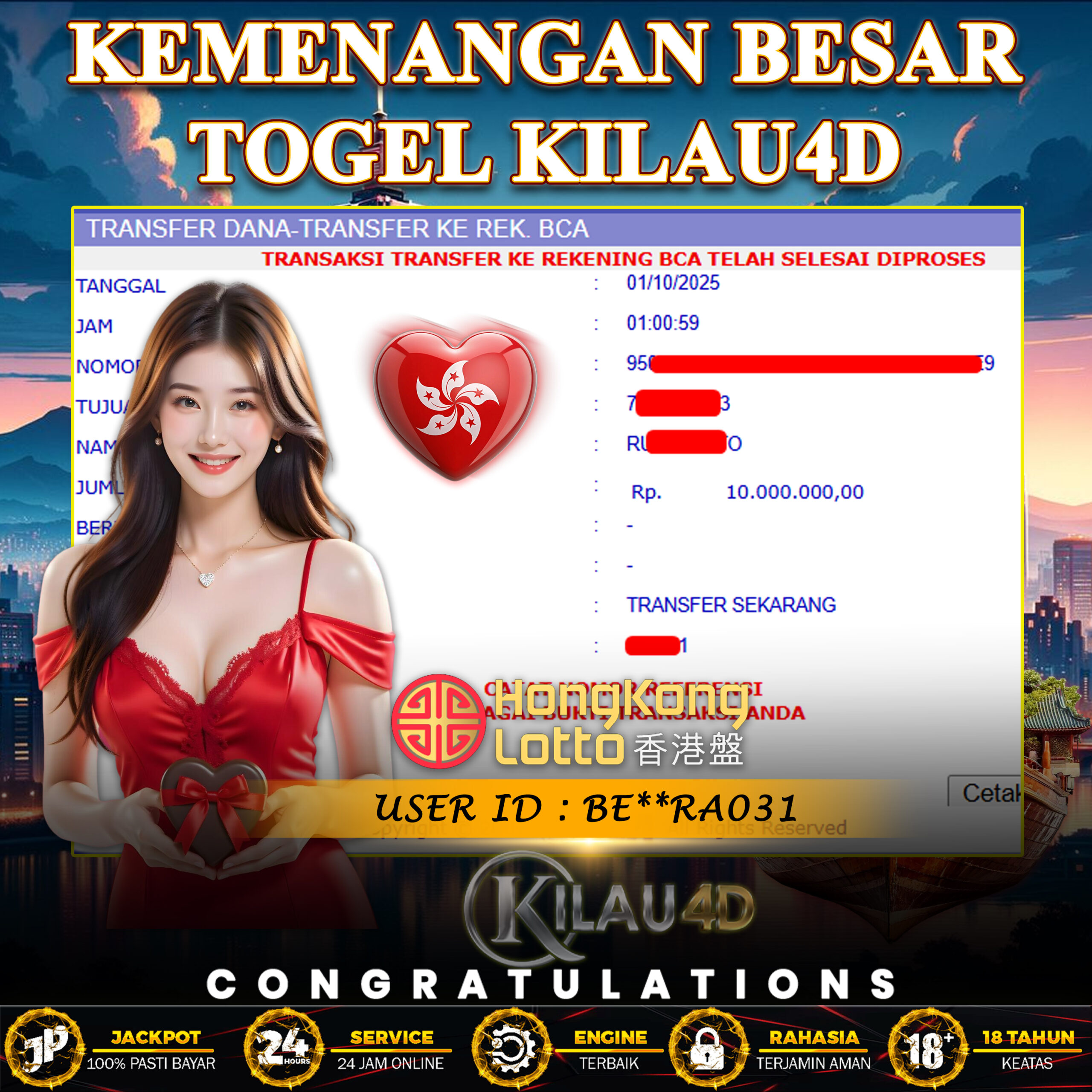 KEMENANGAN BESAR TOGEL KILAU4D