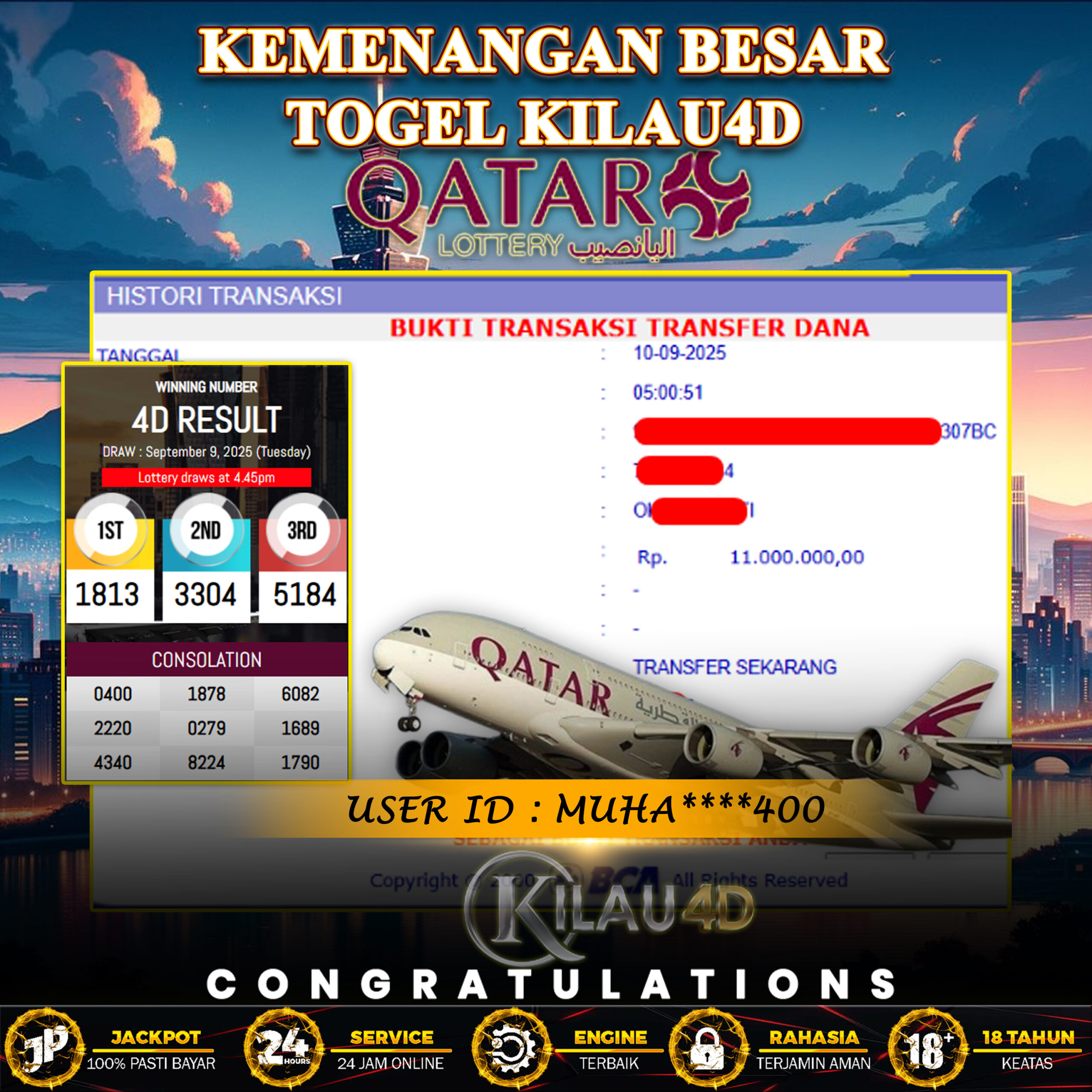 KEMENANGAN BESAR TOGEL KILAU4D
