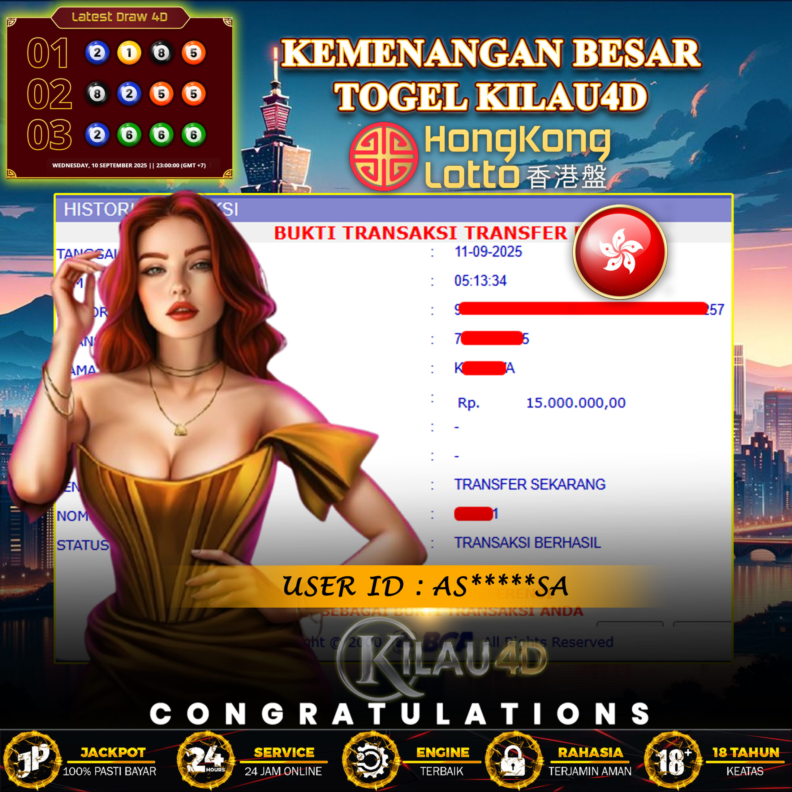 KEMENANGAN BESAR TOGEL KILAU4D