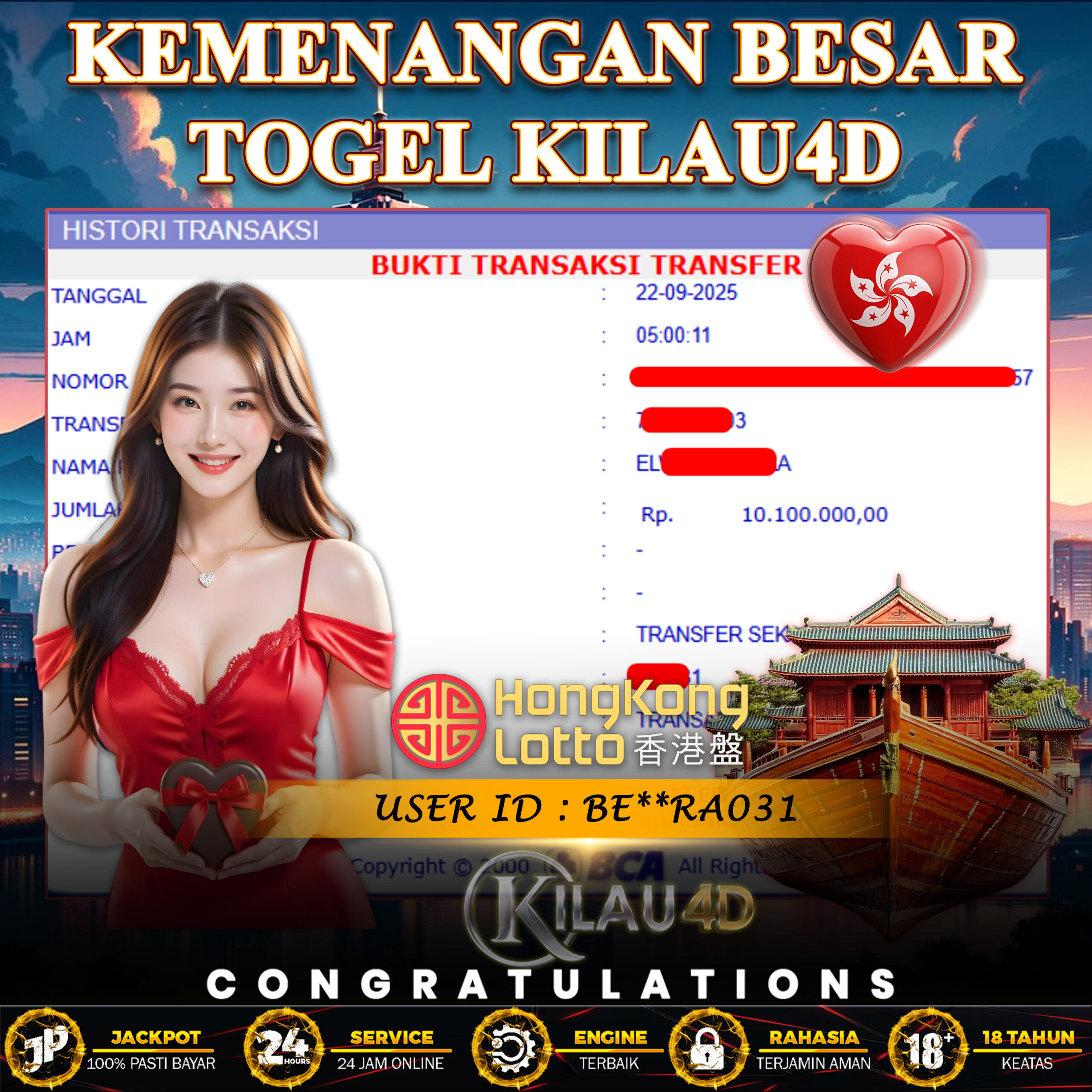 KEMENANGAN TOGEL KILAU4D