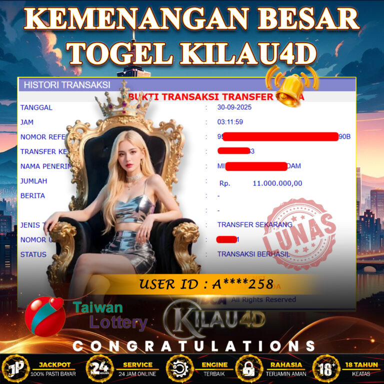 KEMENANGAN BESAR TOGEL KILAU4D
