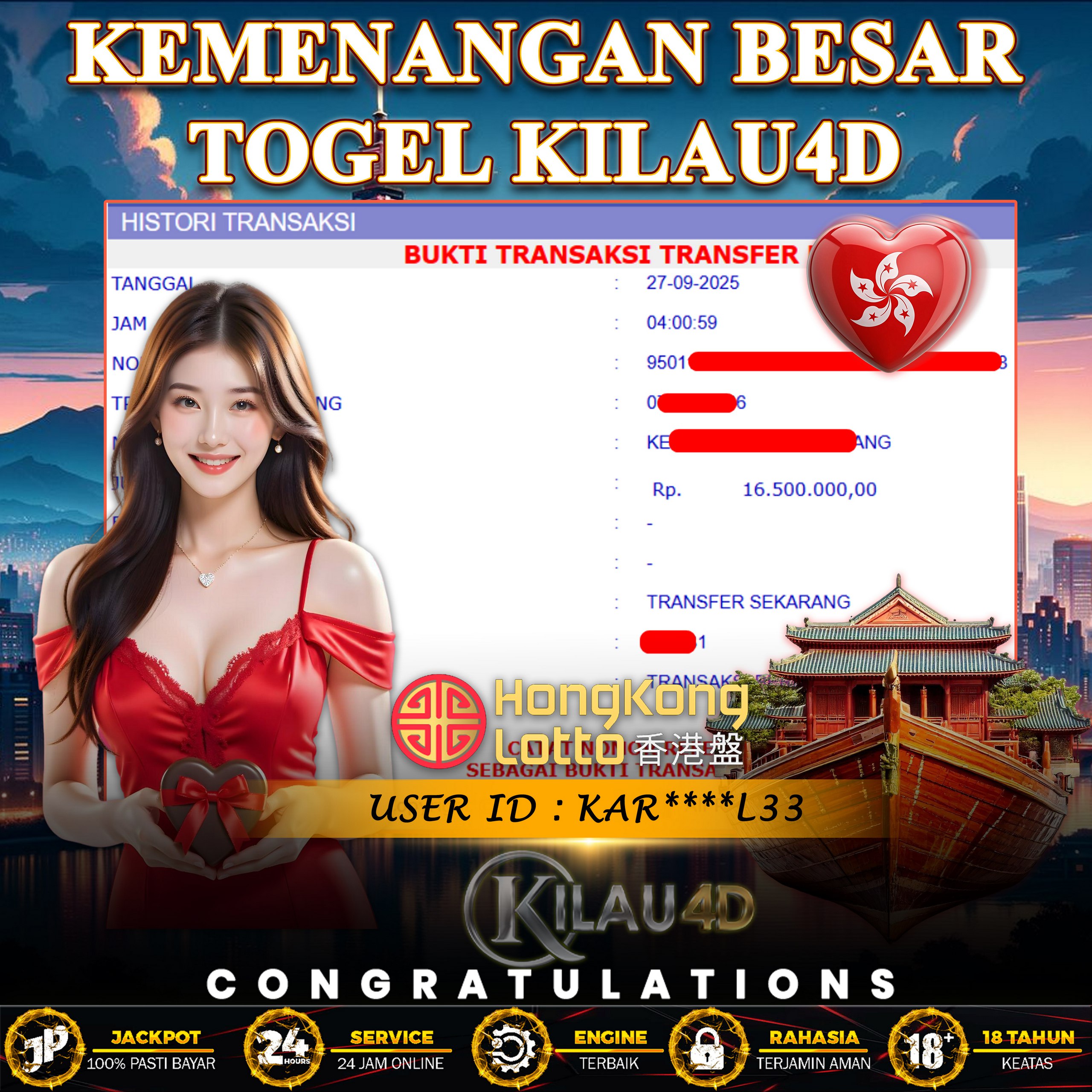 KEMENANGAN BESAR TOGEL KILAU4D