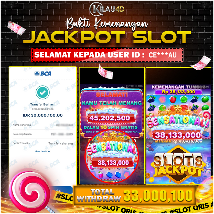 KEMENANGAN BESAR SLOT KILAU4D