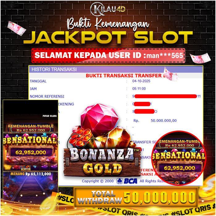 KEMENANGAN BESAR SLOT KILAU4D