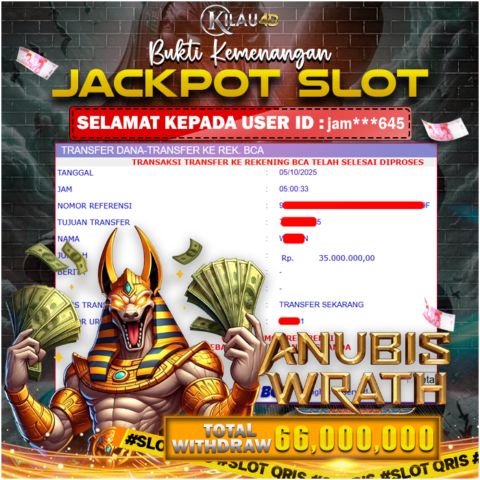 BUKTI KEMENANGAN SLOT KILAU4D