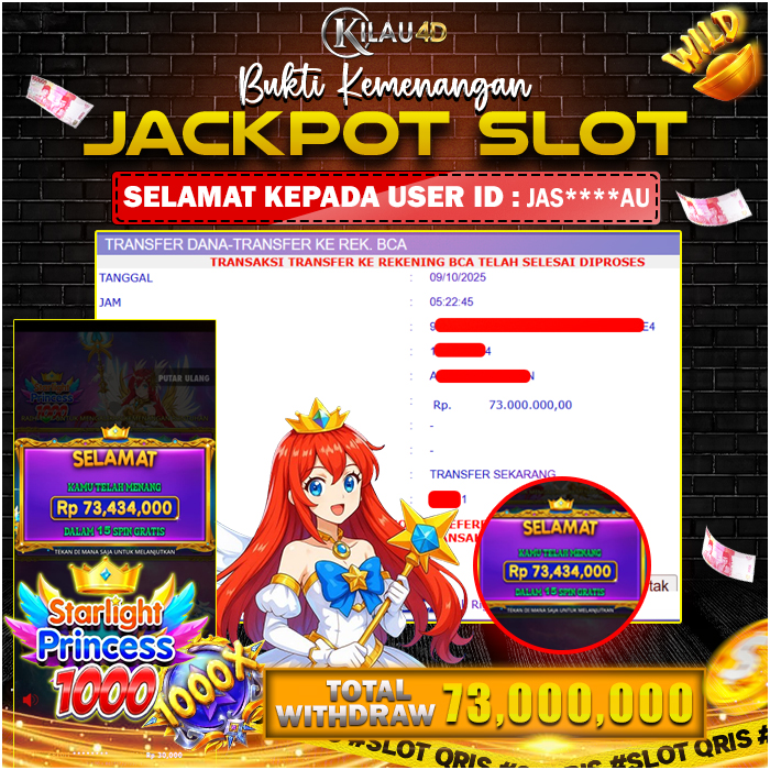 KEMENANGAN BESAR SLOT KILAU4D