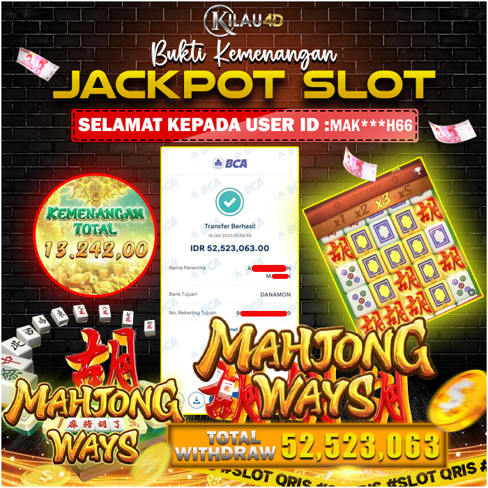 KEMENANGAN BESAR SLOT KILAU4D