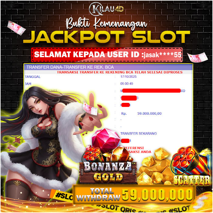 KEMENANGAN BESAR SLOT KILAU4D