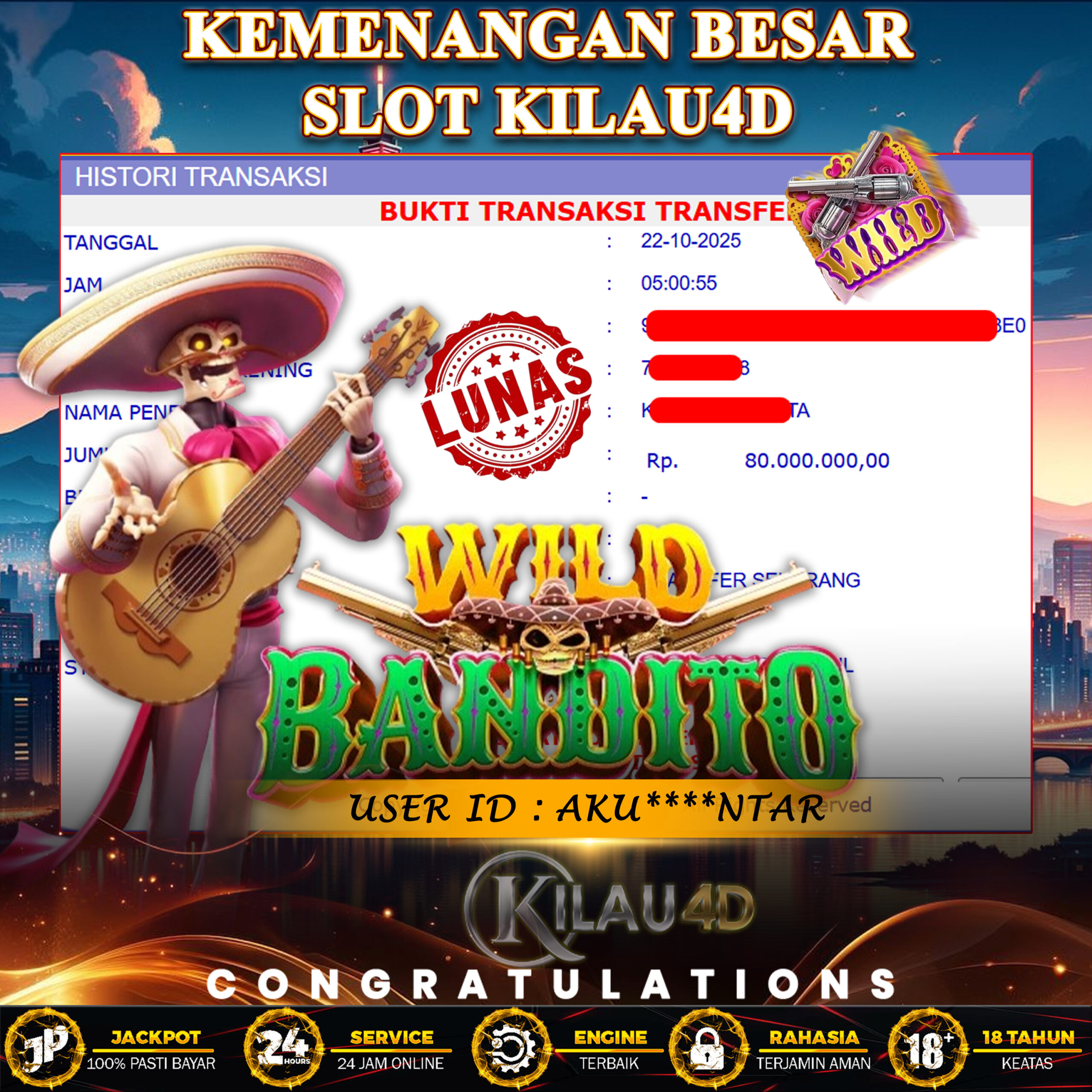 KEMENANGAN BESAR SLOT KILAU4D