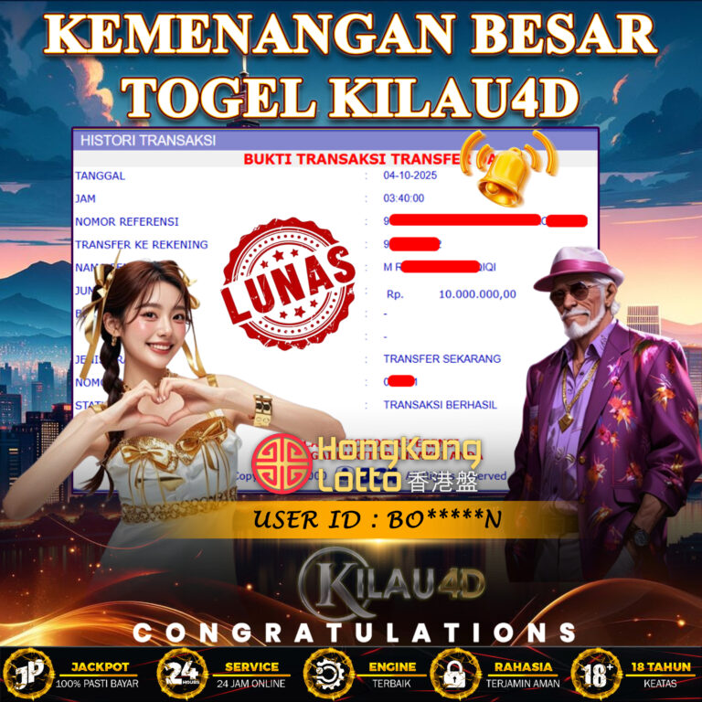 KEMENANGAN BESAR TOGEL KILAU4D