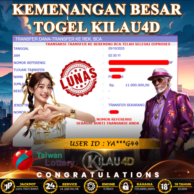 KEMENANGAN BESAR TOGEL KILAU4D