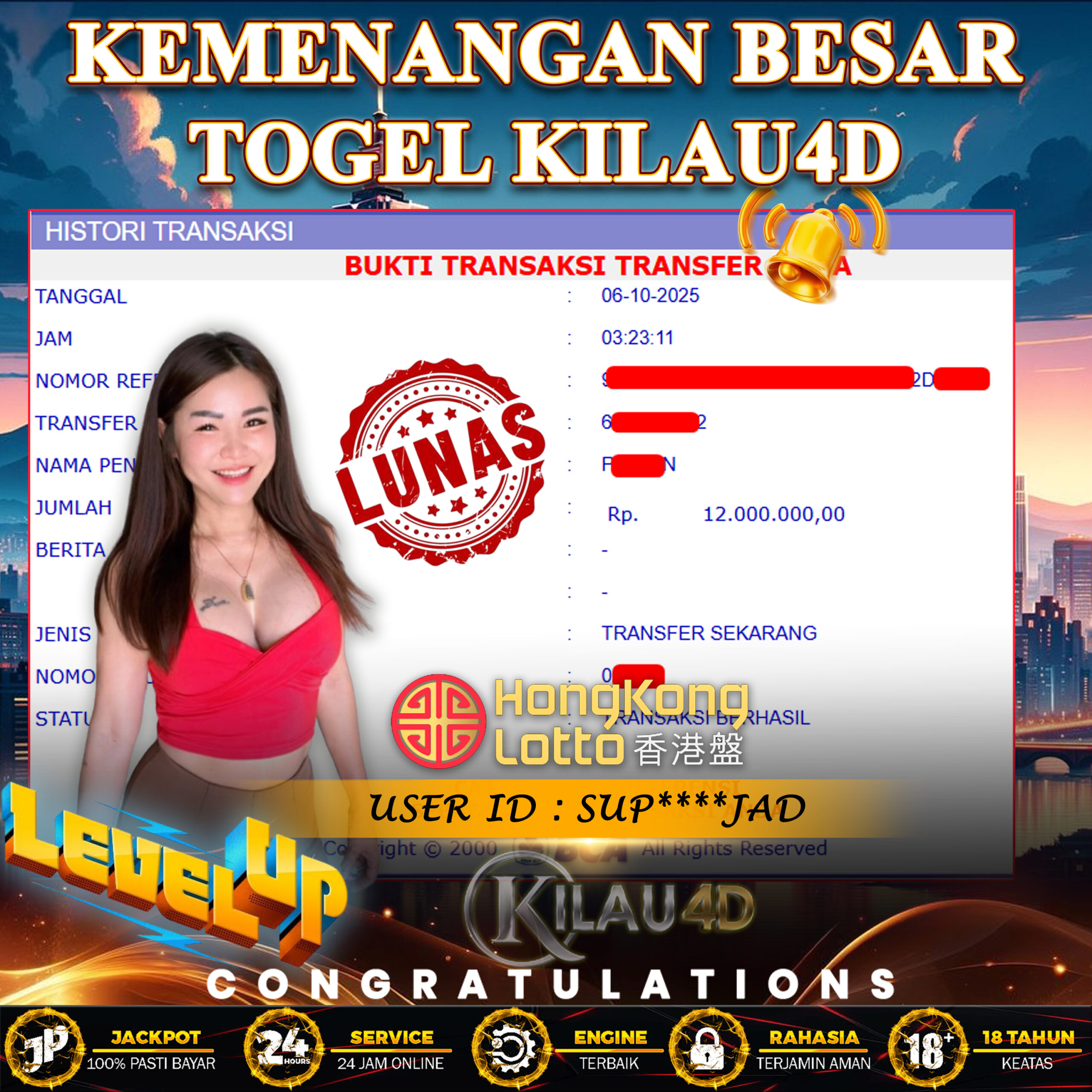 KEMENANGAN BESAR TOGEL KILAU4D