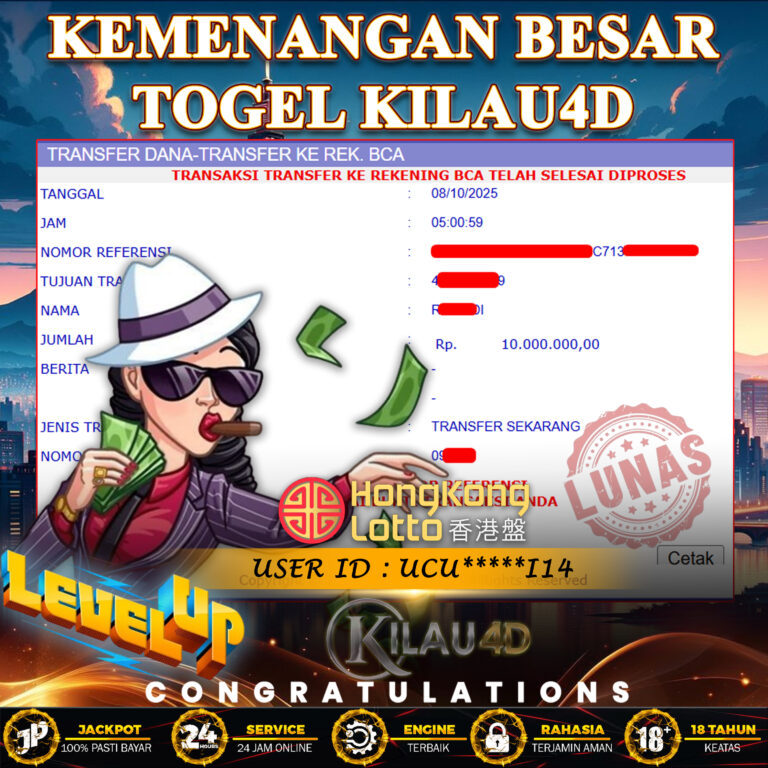 KEMENANGAN BESAR TOGEL KILAU4D