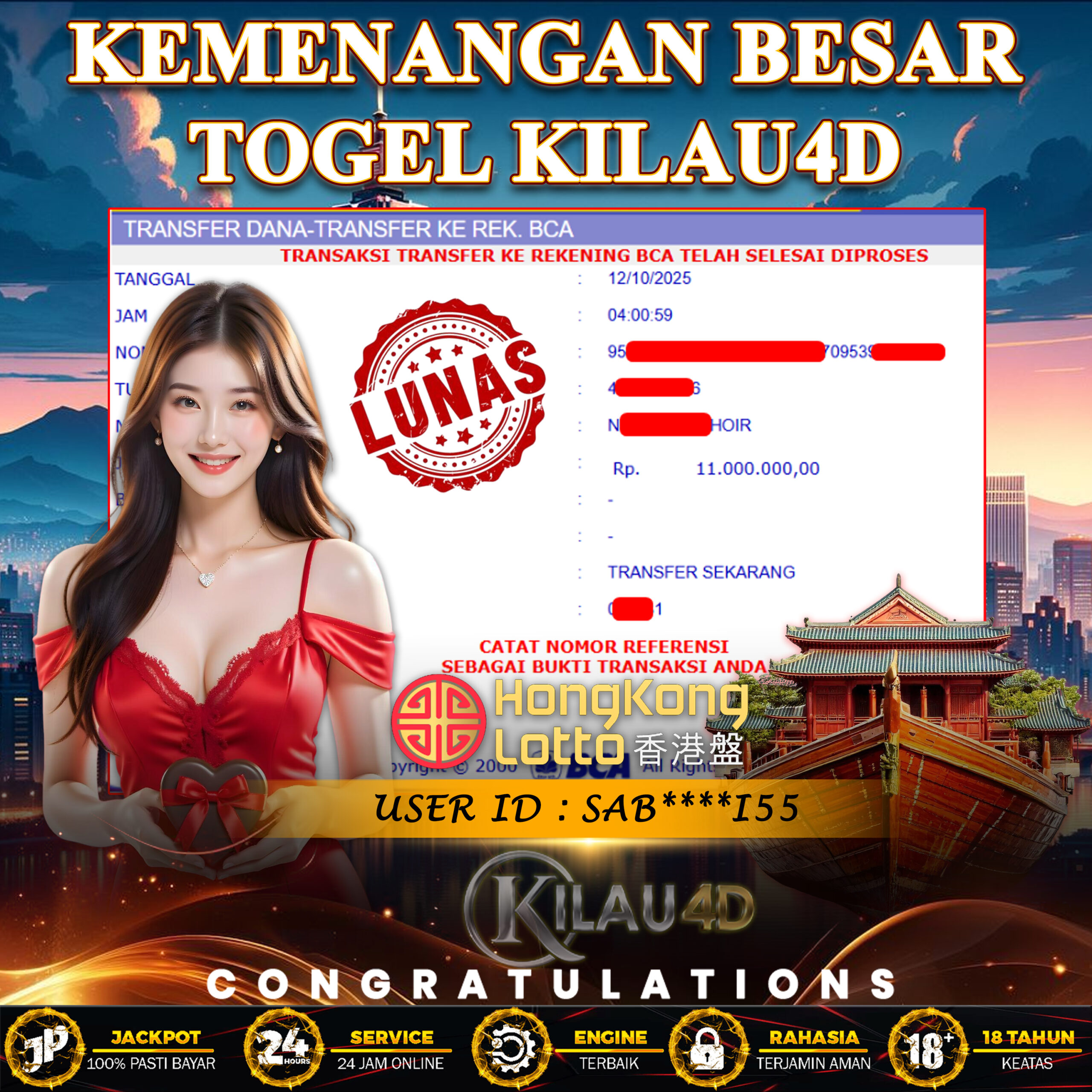 KEMENANGAN BESAR TOGEL KILAU4D