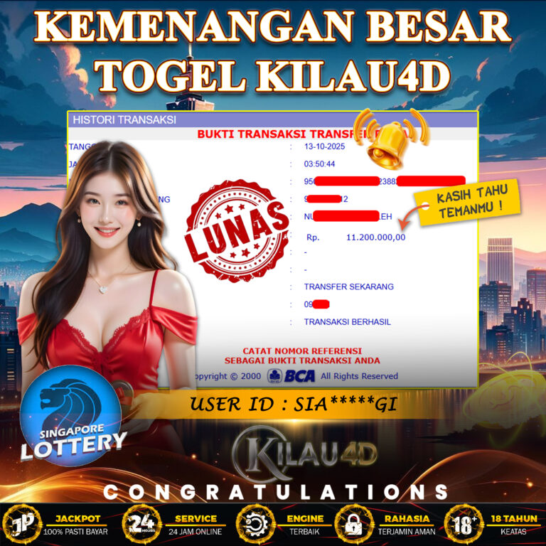KEMENANGAN BESAR TOGEL KILAU4D