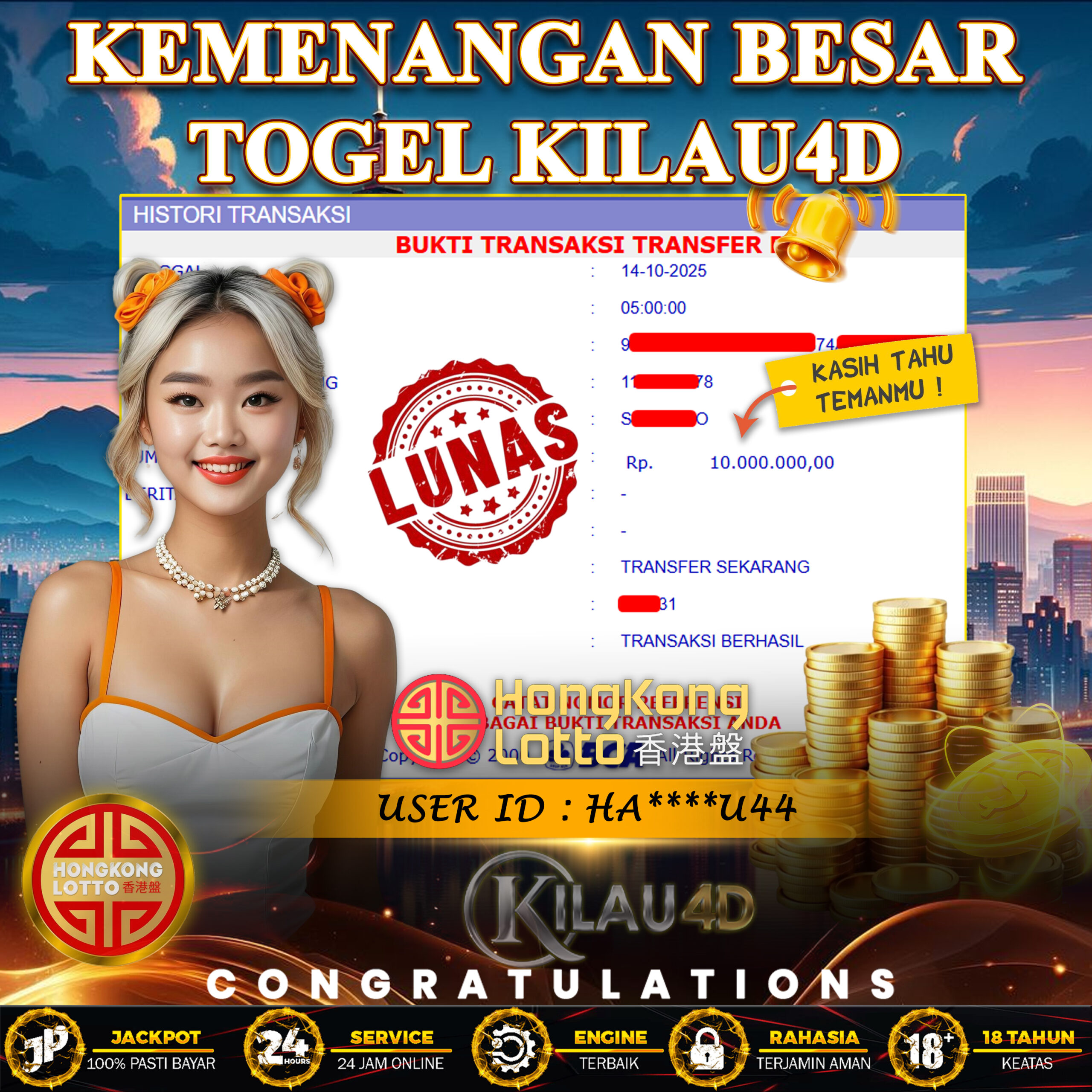 KEMENANGAN BESAR TOGEL KILAU4D