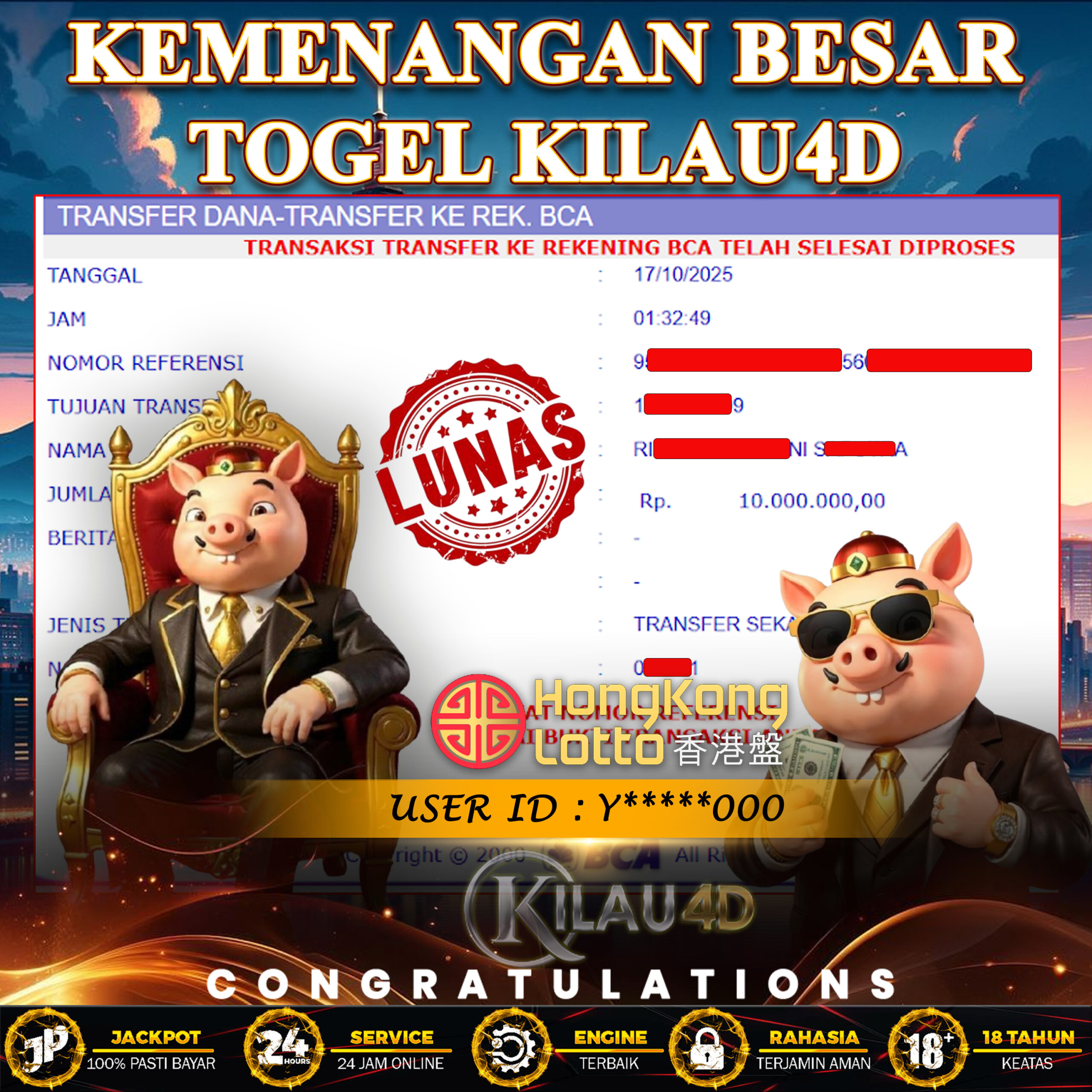 KEMENANGAN BESAR TOGEL KILAU4D