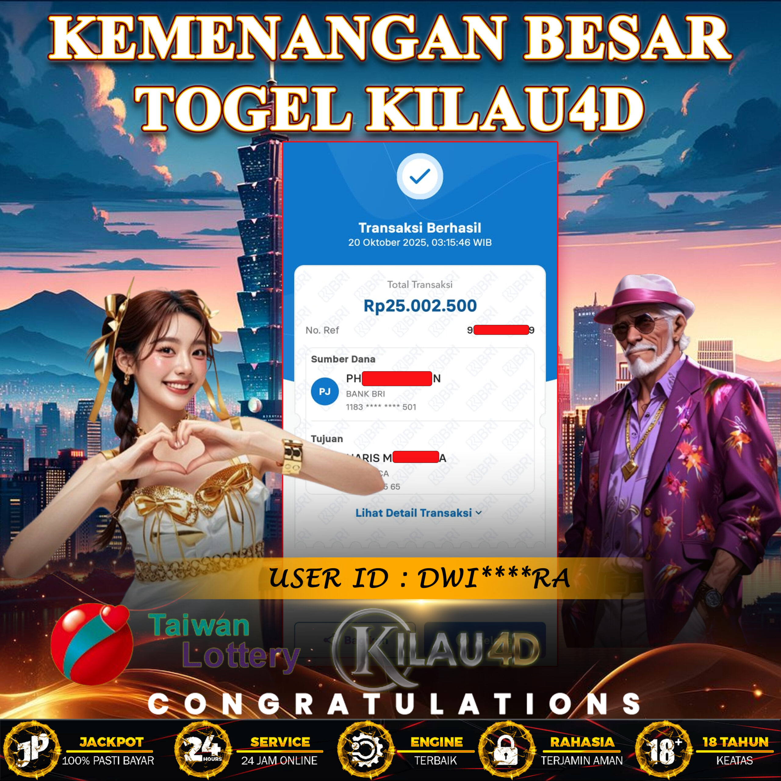 KEMENANGAN BESAR TOGEL KILAU4D