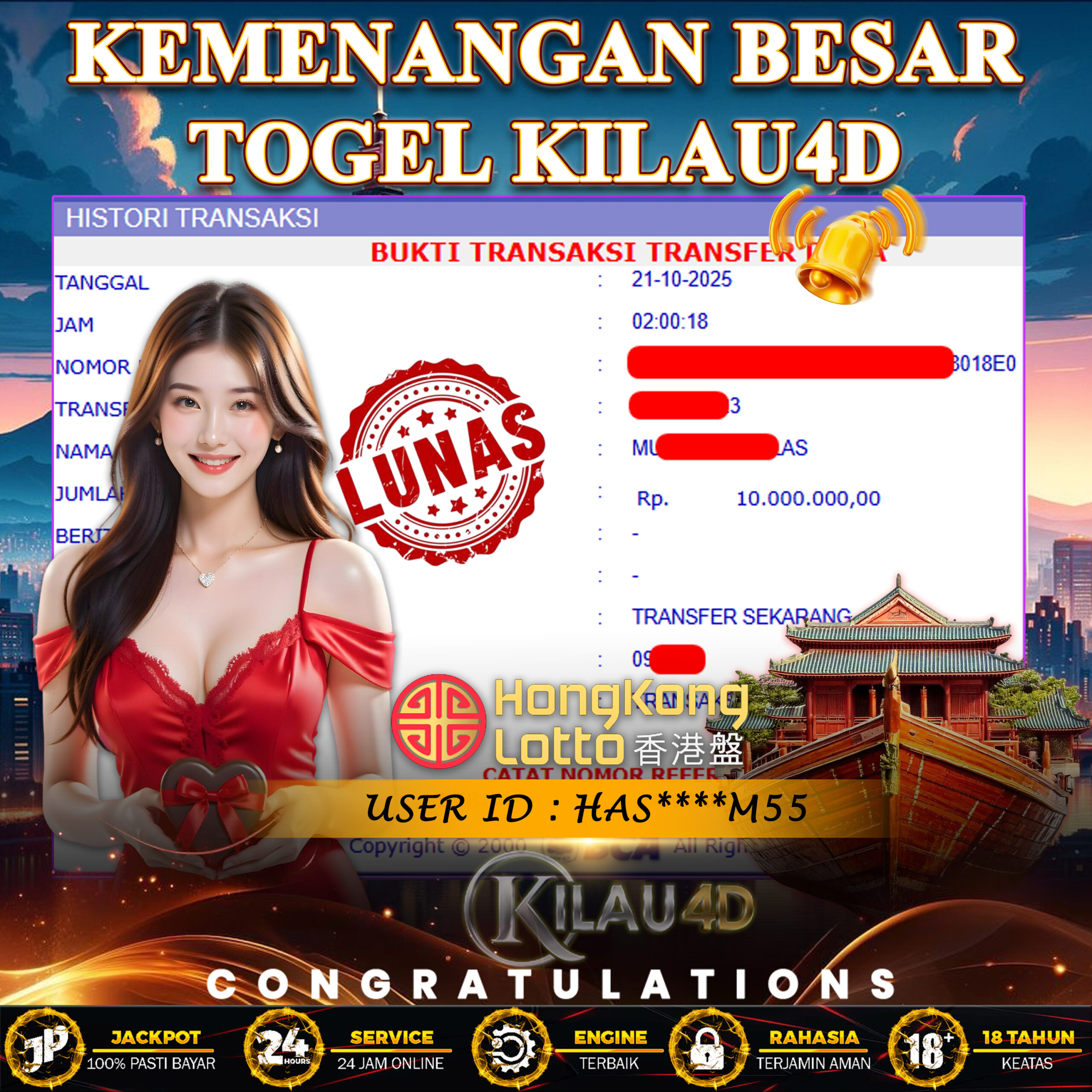 KEMENANGAN BESAR TOGEL KILAU4D