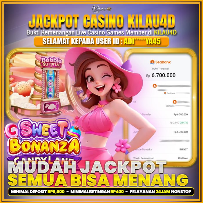 KEMENANGAN BESAR LIVE CASINO MEMBER KILAU4D 31 JANUARY 2026 BERMAIN DI GAME SWEET BONANZA CANDYLAND