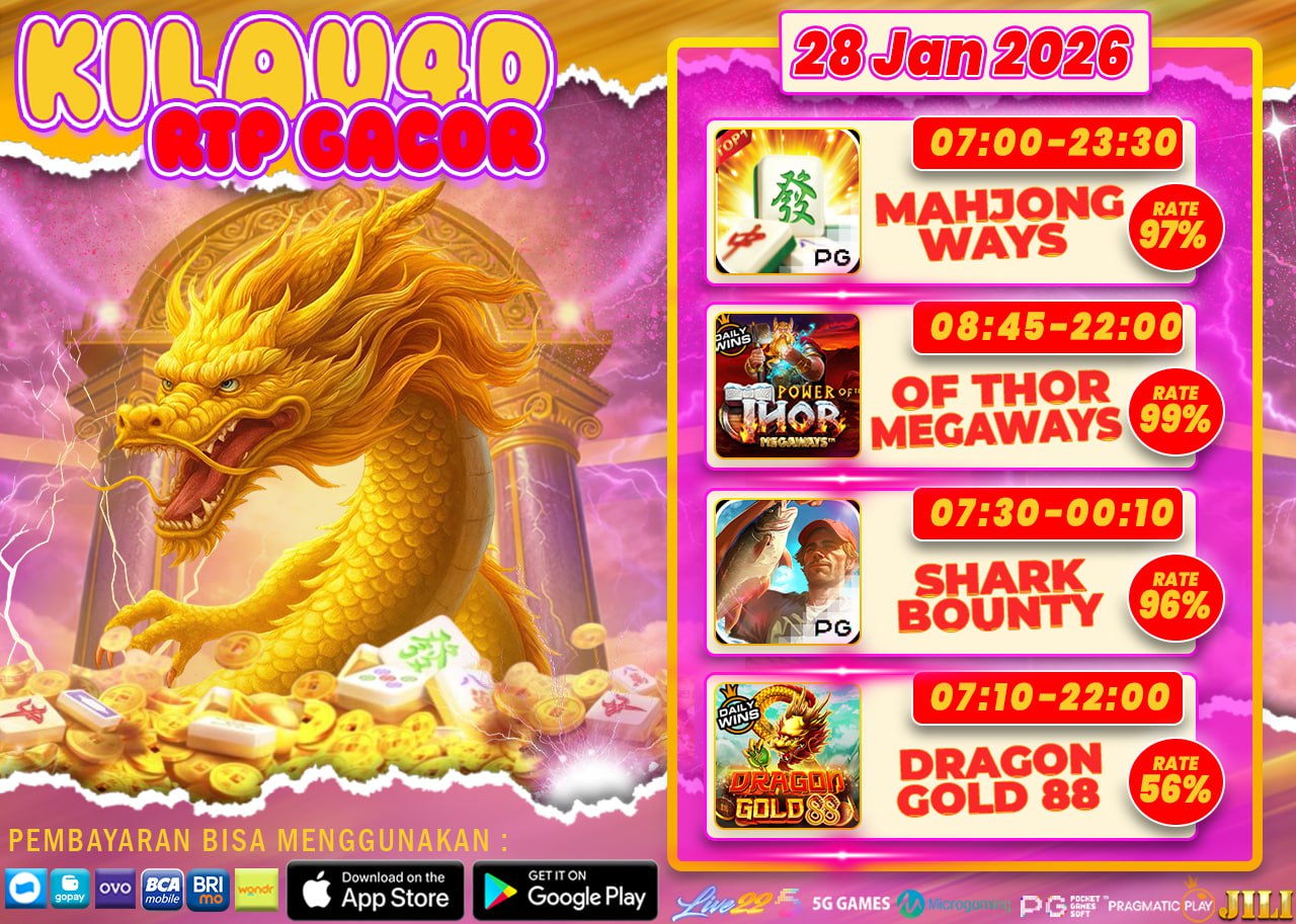BOCORAN SLOT KILAU4D 28 JANUARY 2026 TERGACOR DAN GAMPANG MAXWIN