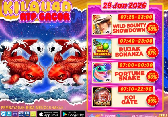 BOCORAN SLOT KILAU4D 29 JANUARY 2026 TERGACOR DAN GAMPANG MAXWIN