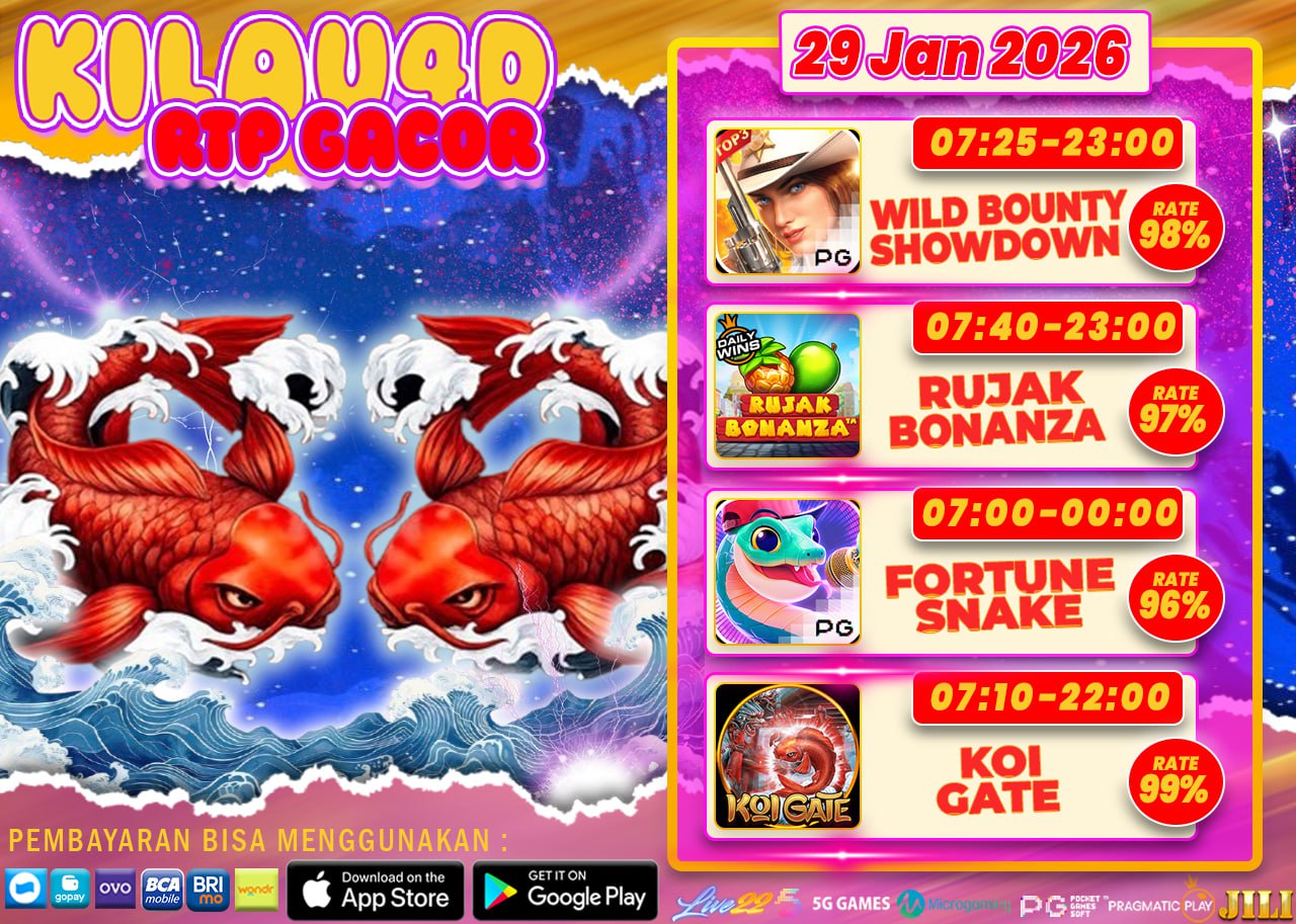 BOCORAN SLOT KILAU4D 29 JANUARY 2026 TERGACOR DAN GAMPANG MAXWIN