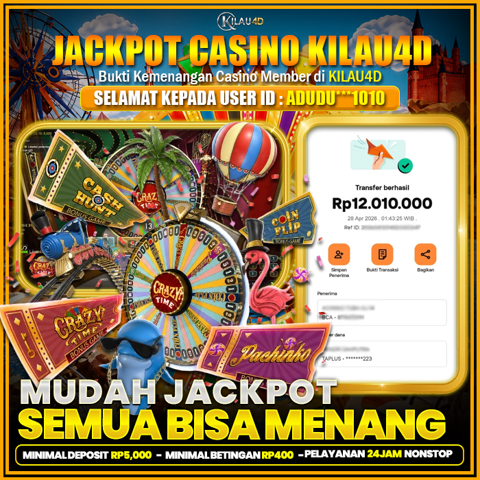 BUKTI KEMENANGAN CASINO KILAU4D