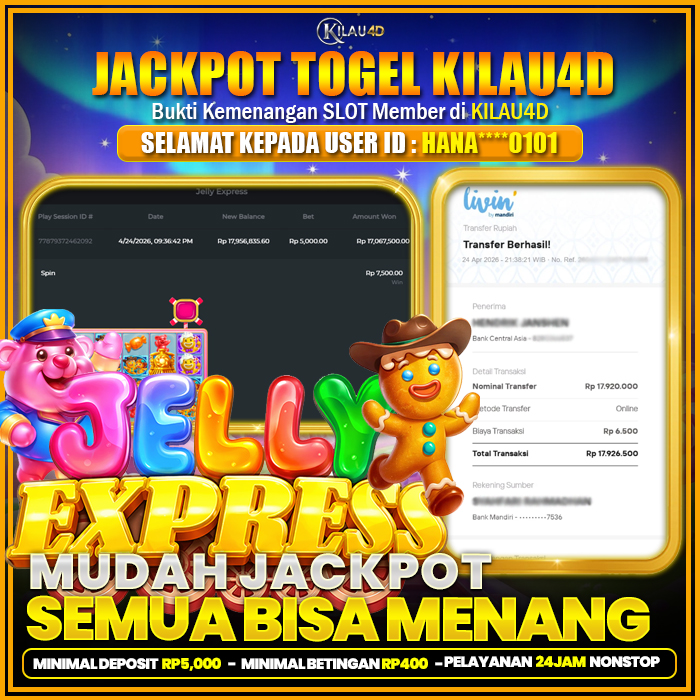 BUKTI KEMENANGAN SLOT KILAU4D